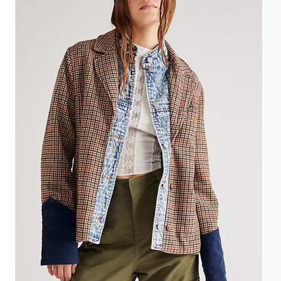 Free People Rancher Plaid Jacket - Rancher Combo - Picture 2 of 8